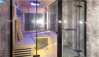 時髦通透的浴室光波房